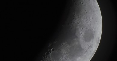 Imagen de la Luna desde Gales (Reino Unido)