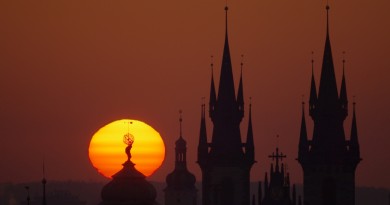 El amanecer desde Praga, República Checa