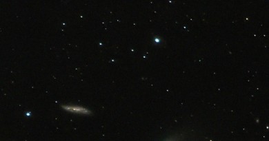 Imagen del Cometa C/2014 S2 (PANSTARRS) y la galaxia M108