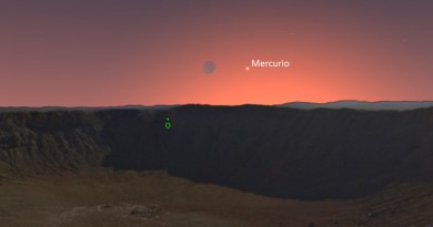 La conjunción de la Luna y Mercurio será visible al ocultarse el Sol este viernes, 8 de abril