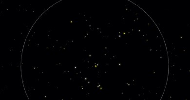 Esta noche se podrá ver la conjunción de la Luna y el cúmulo abierto M44