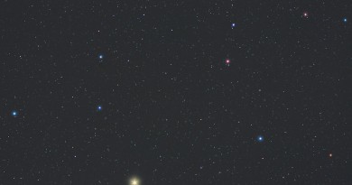 Imagen de Júpiter y Regulus de la constelación de Leo