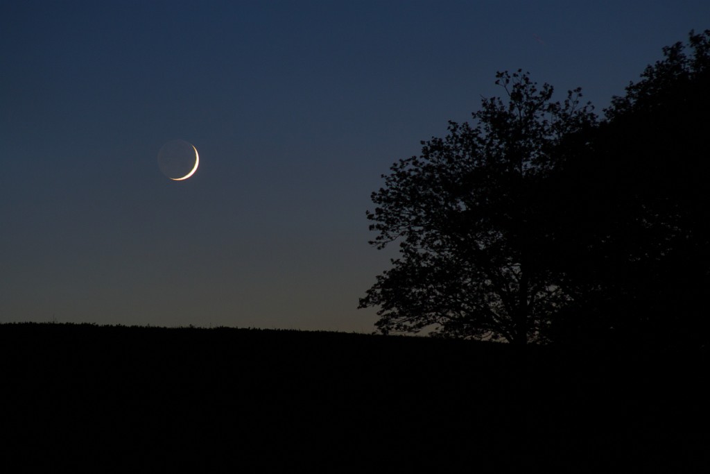 La Luna desde Sajonia, Alemania