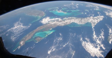 Cuba, las Bahamas y la península de Florida desde la ISS