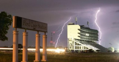 Tormenta eléctrica en Waco, Texas (Estados Unidos)