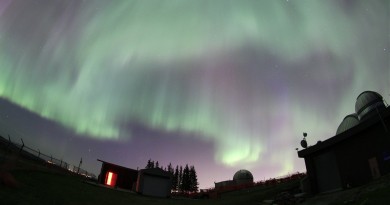 Auroras boreales desde Alberta, Canadá