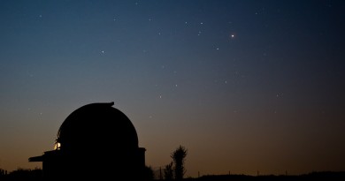 Marte, Saturno y Antares desde Polonia