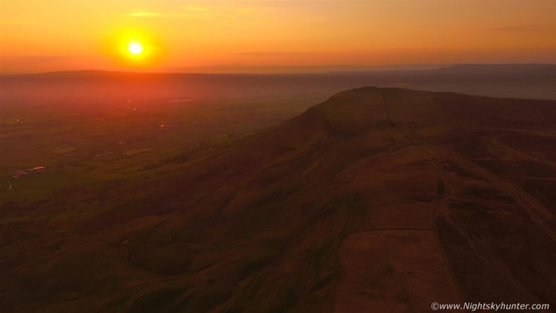 El atardecer desde Londonderry, Irlanda del Norte