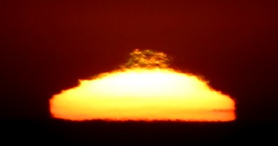 La puesta de Sol desde San Francisco, California