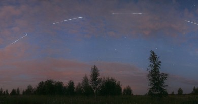 El paso de la Estación Espacial Internacional desde Rusia