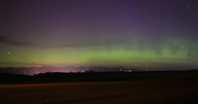 Auroras boreales desde Montana, Estados Unidos