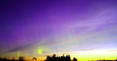 Auroras boreales desde Laitila, Finlandia