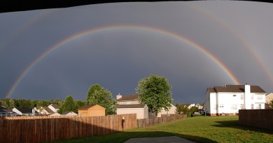 Arcoíris doble desde Virginia, Estados Unidos