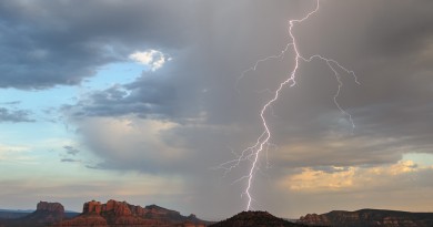 Tormenta eléctrica desde Arizona, Estados Unidos