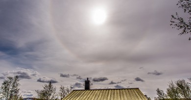 Halo solar desde Kiruna, Suecia