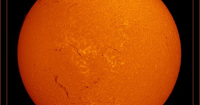 Imagen del Sol tomada desde Nueva York, Estados Unidos