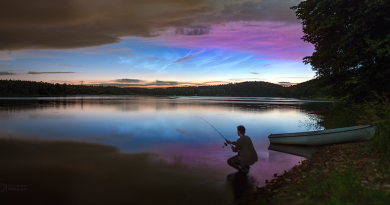 Nubes noctilucentes desde República Checa