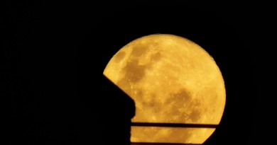La Luna llena desde Córdoba, Argentina