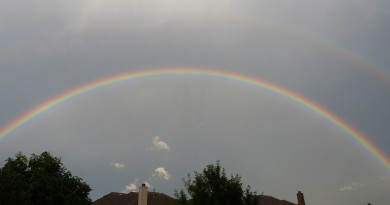 Arcoíris doble desde Texas, Estados Unidos