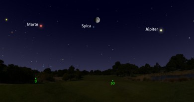 Esta noche se podrá ver la conjunción de la Luna y la estrella Spica