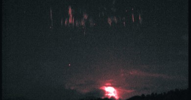 Foto de espectros rojos desde República Checa