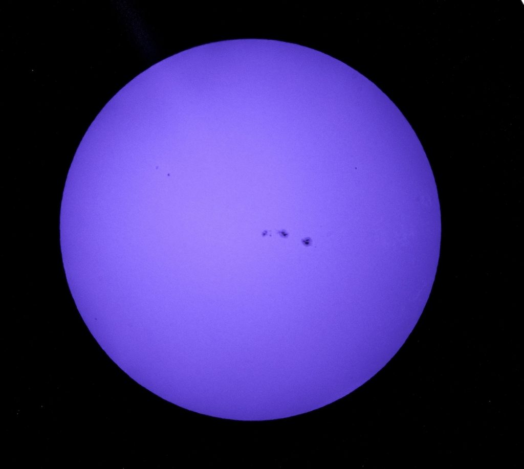 Imagen del Sol tomada el 18 de julio de 2016