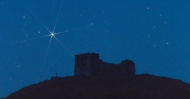 Imagen de la estrella Fomalhaut desde Ucrania