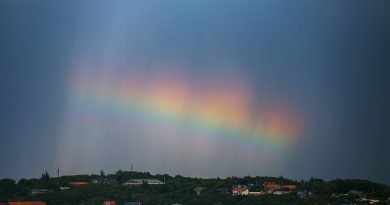 Arcoíris desde Nykøbing Mors, Dinamarca