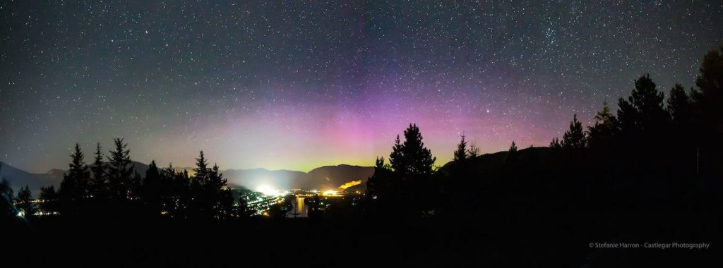 Auroras boreales desde Columbia Británica, Canadá
