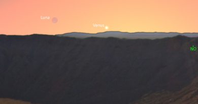 La conjunción de la Luna y Venus será visible hoy al ocultarse el Sol