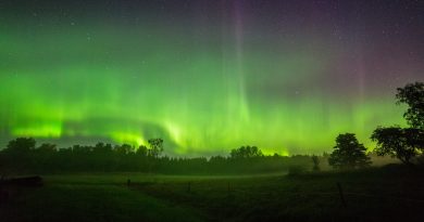 Auroras boreales desde Vänge, Suecia