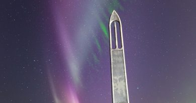 Auroras boreales desde Columbia Británica, Canadá