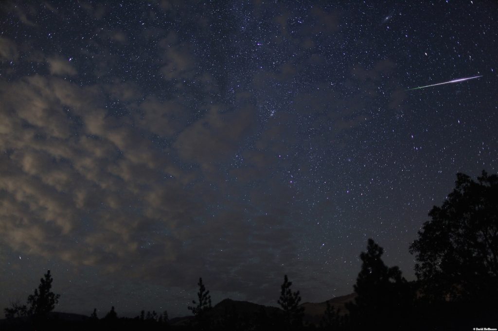 Foto de un meteoro desde Oregón, Estados Unidos