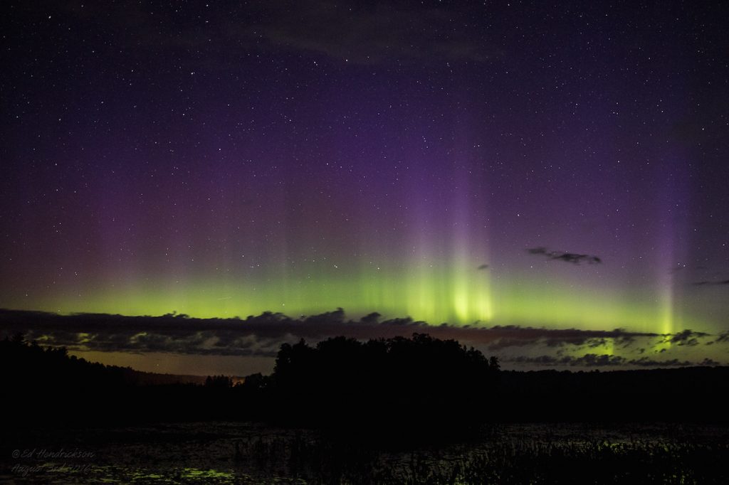 Auroras boreales desde Wisconsin, Estados Unidos