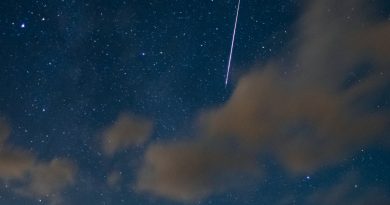 Foto de una perseida desde Letonia