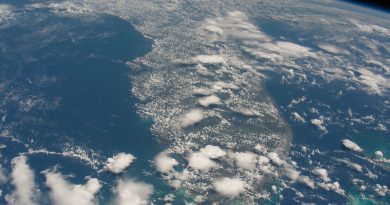 La península de Florida, Estados Unidos, desde la ISS