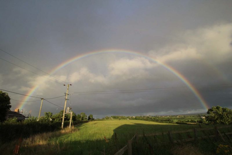 Arcoíris desde North Wiltshire, Inglaterra