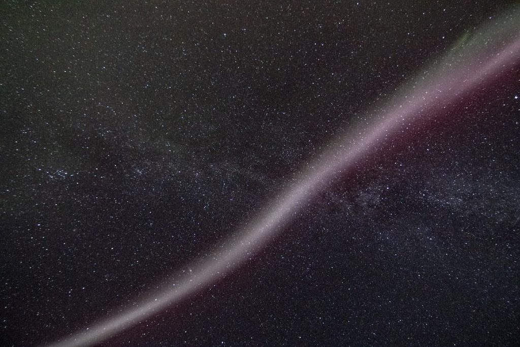 Arco de protones desde Alaska, Estados Unidos