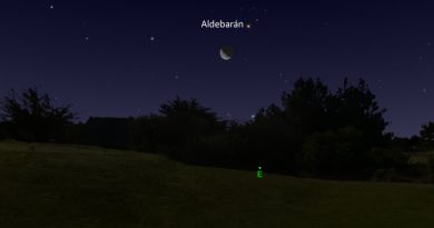 La conjunción de la Luna y Aldebarán será visible la madrugada del 26 de agosto
