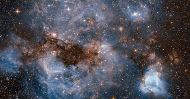 Una tormenta de gas y polvo en la Gran Nube de Magallanes