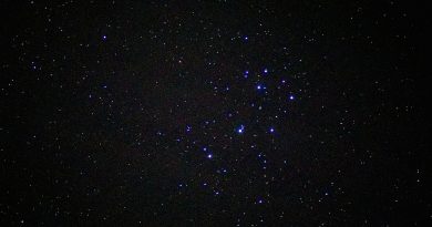 Imagen de las Pléyades desde el estado de Nueva York, Estados Unidos