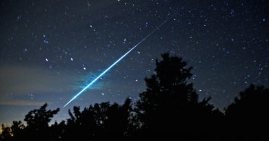 Imagen de un bólido desde New Hampshire, Estados Unidos