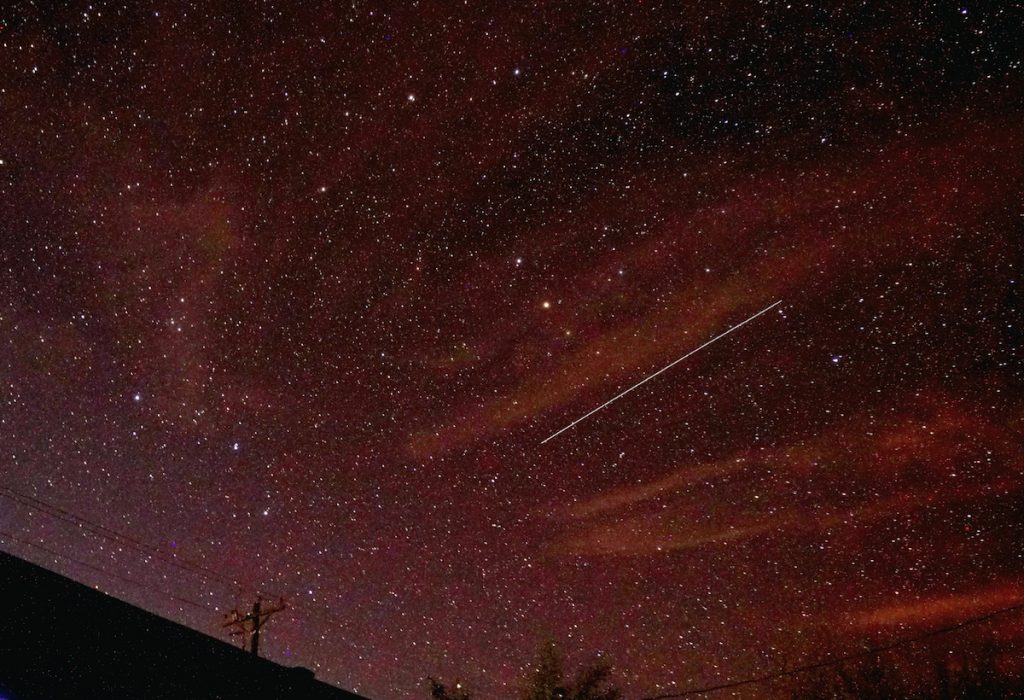 Imagen del paso del laboratorio espacial Tiangong 2