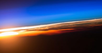 La salida del Sol desde la Estación Espacial Internacional