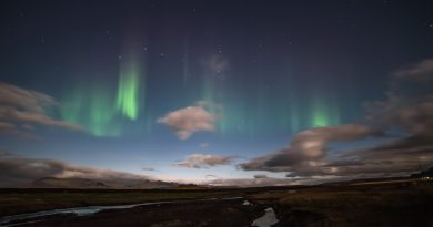 Auroras boreales desde Snorrastaðir, Islandia