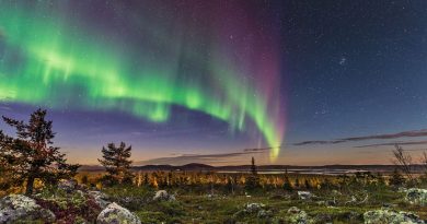 Auroras boreales desde Muonio, Finlandia