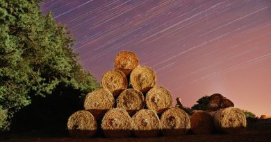 Imagen de rastro de estrellas desde Bystry, Polonia