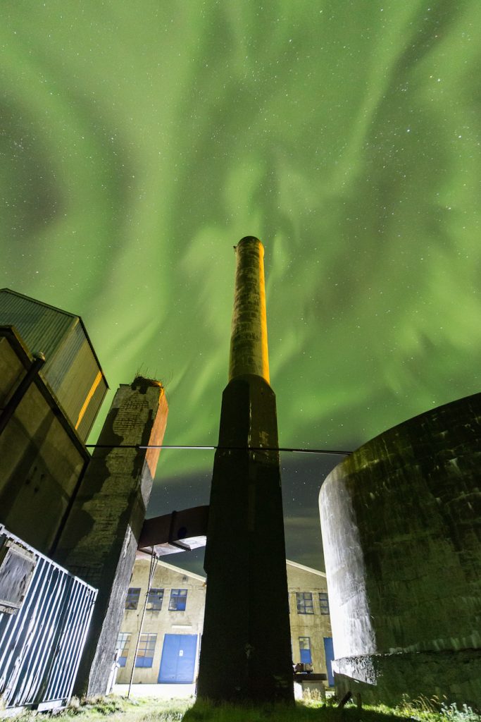 Auroras boreales desde Akureyri, Islandia