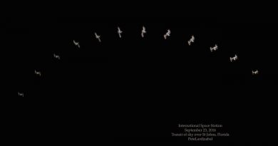 Imágenes de la Estación Espacial Internacional desde Florida, EE. UU.
