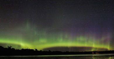 Auroras boreales desde Minnesota, Estados Unidos